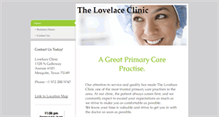 Desktop Screenshot of lovelaceclinic.com